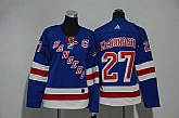 Women New York Rangers #27 Ryan McDonagh Blue Adidas Stitched Jersey