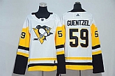 Women Pittsburgh Penguins #59 Jake Guentzel White Adidas Stitched Jersey,baseball caps,new era cap wholesale,wholesale hats