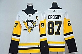 Women Pittsburgh Penguins #87 Sidney Crosby White Adidas Stitched Jersey,baseball caps,new era cap wholesale,wholesale hats