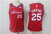 Youth 76ers #25 Ben Simmons Red Nike Swingman Stitched NBA Jersey,baseball caps,new era cap wholesale,wholesale hats