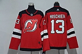 Youth New Jersey Devils #13 Nico Hischier Red Adidas Stitched Jersey