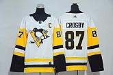 Youth Pittsburgh Penguins #87 Sidney Crosby White Adidas Stitched Jersey,baseball caps,new era cap wholesale,wholesale hats