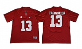 Alabama Crimson Tide #13 Tua Tagovailoa Red With Diamond Logo College Football Jersey,baseball caps,new era cap wholesale,wholesale hats