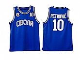 Cibona #10 Drazen Petrovic Blue College Basketball Jersey,baseball caps,new era cap wholesale,wholesale hats