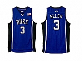 Duke Blue Devils #3 Grayson Allen Blue College Basketball Jersey,baseball caps,new era cap wholesale,wholesale hats