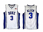 Duke Blue Devils #3 Grayson Allen White College Basketball Jersey,baseball caps,new era cap wholesale,wholesale hats