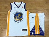 Nike Golden State Warriors #35 Kevin Durant White Swingman Stitched NBA Jersey(With Shorts),baseball caps,new era cap wholesale,wholesale hats