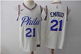 Nike Philadelphia 76ers #21 Joel Embiid Cream City Edition Swingman Stitched NBA Jersey,baseball caps,new era cap wholesale,wholesale hats