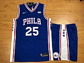 Nike Philadelphia 76ers #25 Ben Simmons Blue Swingman Stitched NBA Jersey(With Shorts),baseball caps,new era cap wholesale,wholesale hats