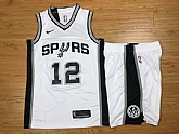 Nike San Antonio Spurs #12 Lamarcus Aldridge White Swingman Stitched NBA Jersey(With Shorts),baseball caps,new era cap wholesale,wholesale hats