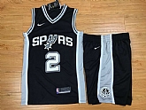 Nike San Antonio Spurs #2 Kawhi Leonard Black Swingman Stitched NBA Jersey(With Shorts),baseball caps,new era cap wholesale,wholesale hats