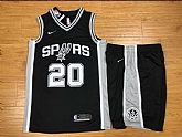 Nike San Antonio Spurs #20 Manu Ginobili Black Swingman Stitched NBA Jersey(With Shorts),baseball caps,new era cap wholesale,wholesale hats