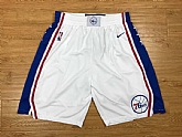 Philadelphia 76ers #White Nike Authentic Shorts,baseball caps,new era cap wholesale,wholesale hats