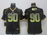 Women Nike Pittsburgh Steelers #90 T.J. Watt Black Drift Fashion Jersey