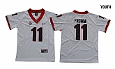 Youth Georgia Bulldogs #11 Jake Fromm White College Football Jersey,baseball caps,new era cap wholesale,wholesale hats