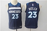 Youth Nike Minnesota Timberwolves #23 Jimmy Butler Navy Swingman Stitched NBA Jersey
