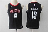 Youth Nike Rockets #13 James Harden Black Swingman Stitched NBA Jersey