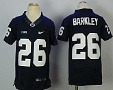 Youth Penn State Nittany Lions #26 Saquon Barkley Navy College Football Jersey,baseball caps,new era cap wholesale,wholesale hats