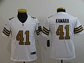 Youth Nike Saints 41 Alvin Kamara White Color Rush Limited Jersey,baseball caps,new era cap wholesale,wholesale hats