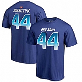 49ers 44 Kyle Juszczyk NFC NFL Pro Line by Fanatics Branded 2018 Pro Bowl Stack Name & Number T Shirt Royal,baseball caps,new era cap wholesale,wholesale hats