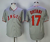 Angels 17 Shohei Ohtani Gray Cool Base baseball Jerseys,baseball caps,new era cap wholesale,wholesale hats