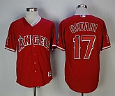 Angels 17 Shohei Ohtani Red Cool Base baseball Jerseys,baseball caps,new era cap wholesale,wholesale hats