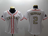 Astros 2 Alex Bregman White Women 2017 World Series Champions Cool Base Player baseball Jerseys,baseball caps,new era cap wholesale,wholesale hats