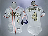 Astros 4 George Springer White 2017 World Series Champions Flexbase Player baseball Jerseys,baseball caps,new era cap wholesale,wholesale hats