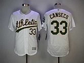 Athletics 33 Jose Canseco White Cool Base baseball Jerseys,baseball caps,new era cap wholesale,wholesale hats