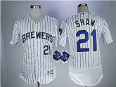 Brewers 21 Travis Shaw White Flexbase baseball Jerseys,baseball caps,new era cap wholesale,wholesale hats