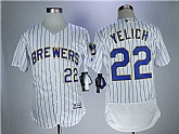 Brewers 22 Christian Yelich White Flexbase baseball Jerseys,baseball caps,new era cap wholesale,wholesale hats