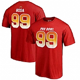 Chargers 99 Joey Bosa AFC NFL Pro Line by Fanatics Branded 2018 Pro Bowl Stack Name & Number T Shirt Red,baseball caps,new era cap wholesale,wholesale hats