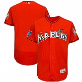 Customized Men's Marlins Orange 2018 Spring Training Flexbase Jersey,baseball caps,new era cap wholesale,wholesale hats