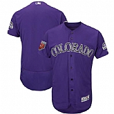 Customized Men's Rockies Purple 2018 Spring Training Flexbase Jersey,baseball caps,new era cap wholesale,wholesale hats