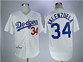 Dodgers 34 Fernando Valenzuela White 1981 Throwback baseball Jerseys,baseball caps,new era cap wholesale,wholesale hats