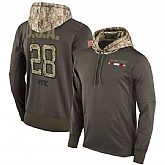 Nike 49ers 28 Carlos Hyde Men's Olive Salute To Service Pullover Hoodie,baseball caps,new era cap wholesale,wholesale hats