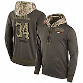 Nike Browns 34 Isaiah Crowell Men's Olive Salute To Service Pullover Hoodie,baseball caps,new era cap wholesale,wholesale hats