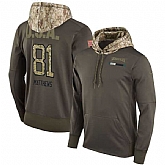 Nike Eagles 81 Jordan Matthews Men's Olive Salute To Service Pullover Hoodie,baseball caps,new era cap wholesale,wholesale hats