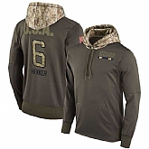 Nike Rams 6 Johnny Hekker Men's Olive Salute To Service Pullover Hoodie,baseball caps,new era cap wholesale,wholesale hats