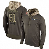 Nike Titans 91 Derrick Morgan Men's Olive Salute To Service Pullover Hoodie,baseball caps,new era cap wholesale,wholesale hats