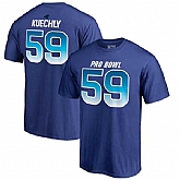 Panthers 59 Luke Kuechly NFC NFL Pro Line by Fanatics Branded 2018 Pro Bowl Stack Name & Number T Shirt Royal,baseball caps,new era cap wholesale,wholesale hats