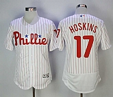 Phillies 17 Rhys Hoskins White Flexbase baseball Jerseys,baseball caps,new era cap wholesale,wholesale hats