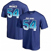 Seahawks 54 Bobby Wagner NFC NFL Pro Line by Fanatics Branded 2018 Pro Bowl Stack Name & Number T Shirt Royal,baseball caps,new era cap wholesale,wholesale hats