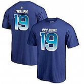 Vikings 19 Adam Thielen NFC NFL Pro Line by Fanatics Branded 2018 Pro Bowl Name & Number T Shirt Royal