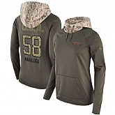 Women Nike Bengals 58 Rey Maualuga Olive Salute To Service Pullover Hoodie,baseball caps,new era cap wholesale,wholesale hats