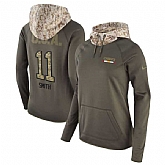 Women Nike Chiefs 11 Alex Smith Olive Salute To Service Pullover Hoodie,baseball caps,new era cap wholesale,wholesale hats