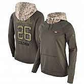 Women Nike Falcons 26 Tevin Coleman Olive Salute To Service Pullover Hoodie,baseball caps,new era cap wholesale,wholesale hats