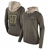 Women Nike Giants 87 Sterling Shepard Olive Salute To Service Pullover Hoodie,baseball caps,new era cap wholesale,wholesale hats