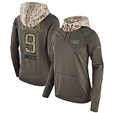 Women Nike Lions 9 Matthew Stafford Olive Salute To Service Pullover Hoodie,baseball caps,new era cap wholesale,wholesale hats