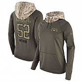 Women Nike Packers 52 Clay Matthews Olive Salute To Service Pullover Hoodie,baseball caps,new era cap wholesale,wholesale hats